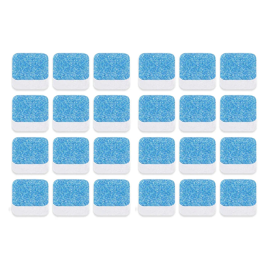 24PCS Effervescent Tablets Washing Machine Cleaner Deep Stain and Odor Removal