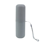 Travel Toothbrush and Toothpaste Holder Portable Bathroom Storage Box Case Cover - Grey