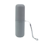 Travel Toothbrush and Toothpaste Holder Portable Bathroom Storage Box Case Cover - Grey
