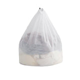 Laundry Washing Mesh Net Bag Drawstring Delicate Cloth Cleaning Clothes Lingerie - M (50*40CM) - Rear View