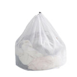 Laundry Washing Mesh Net Bag Drawstring Delicate Cloth Cleaning Clothes Lingerie - M (50*40CM)