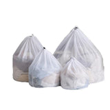 Laundry Washing Mesh Net Bag Drawstring Delicate Cloth Cleaning Clothes Lingerie - S (40*30CM)