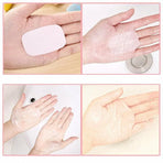 100Pcs Scented Foaming Paper Soap Portable Washing Sheets for Travel