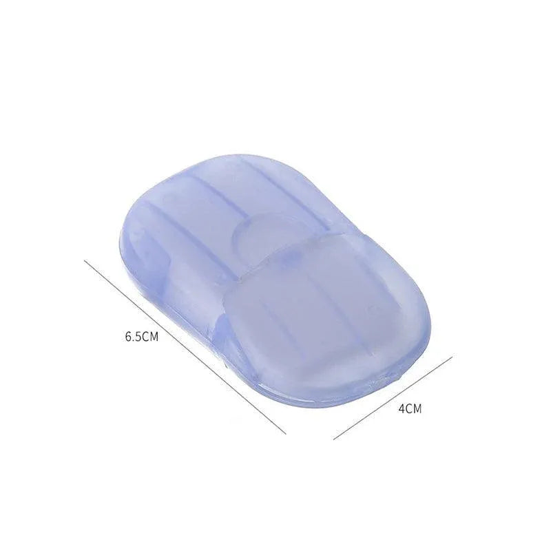 100Pcs Scented Foaming Paper Soap Portable Washing Sheets for Travel