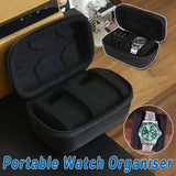 Two Card Portable Watch Organizer Box Storage Case for Watches and Straps - Extra Image