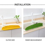 Kitchen Water Baffle Sink Splash Guard Household Waterproof Partition - White