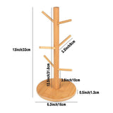 Household Cup Holder Water Cup Rack Drain Storage Coffee Mug Glass Hanger - Side View