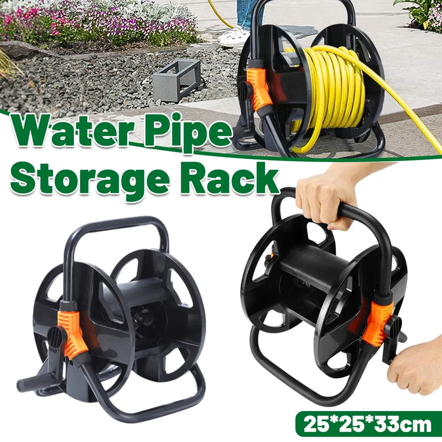 Garden Hose Storage Rack Pipe Holder Car Wash Water Winding Reel Organizer