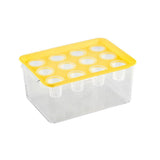 Transparent Rectangular Aquarium 12Hole Lid Portable Hydroponic Plant Fish Tank - Green