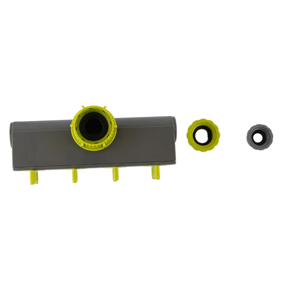 Garden Hose Splitter 4 Way Tap Connector With Valve for Lawn Irrigation System