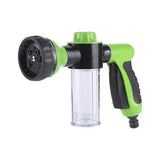Washing Nozzle Plant Pet Hose 8-Mode Garden Car Water Foam Sprayer Soap Dispenser - Black - Rear View