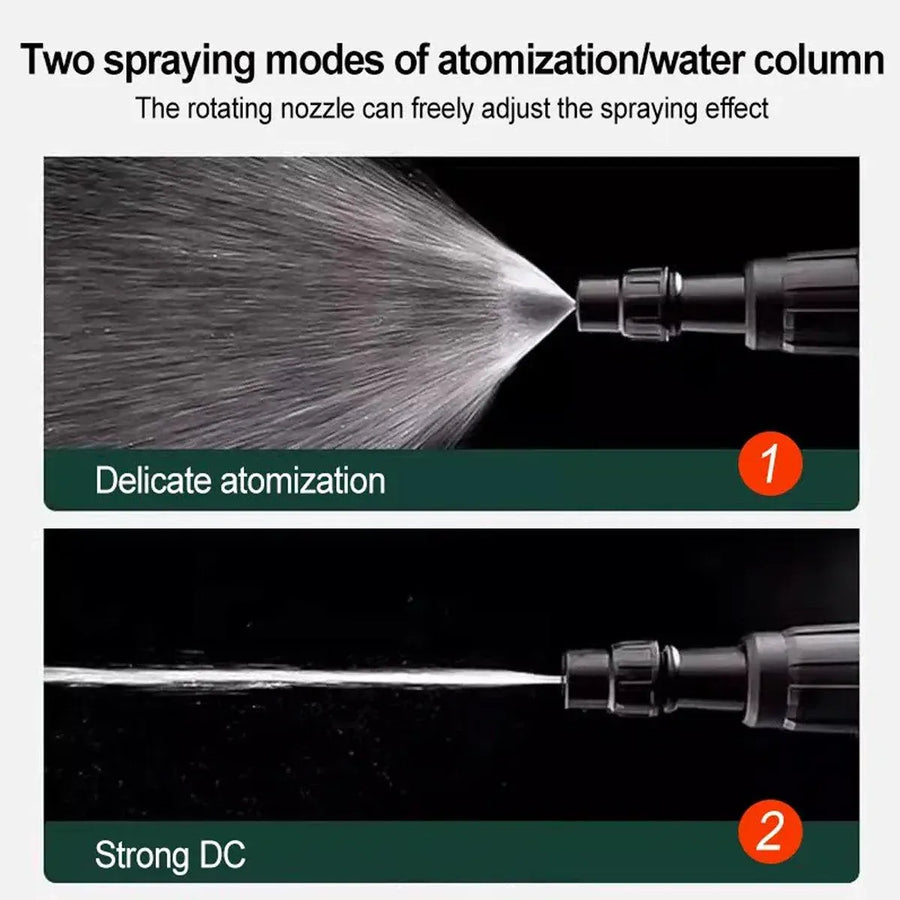 Pressure Pump Spray Bottle 2L Easy Pump Adjustable Nozzle Garden Watering Flower - Grey