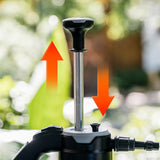 Pressure Pump Spray Bottle 2L Easy Pump Adjustable Nozzle Garden Watering Flower - Grey - Extra Image
