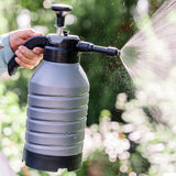 Pressure Pump Spray Bottle 2L Easy Pump Adjustable Nozzle Garden Watering Flower - Grey - Extra Image