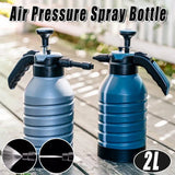 Pressure Pump Spray Bottle 2L Easy Pump Adjustable Nozzle Garden Watering Flower - Grey - Extra Image