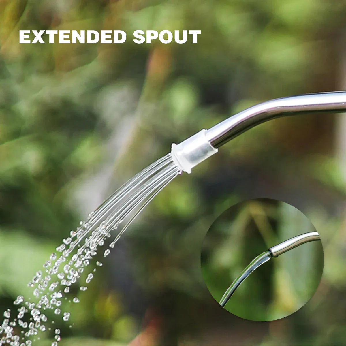 Watering Can Long Spout For Indoor Outdoor Garden Potted Plants Flowers Use - Green