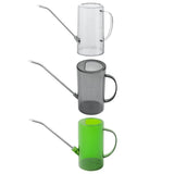 Watering Can Long Spout For Indoor Outdoor Garden Potted Plants Flowers Use - Grey - Side View