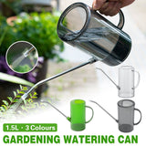 Watering Can Long Spout For Indoor Outdoor Garden Potted Plants Flowers Use - Transparent
