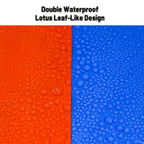 Waterproof Plastic Tarp Cover Heavy Duty Ground Sheet Rainproof Dustproof Blue - 2x3m