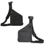 Waterproof Bag Personal Anti Theft Shoulder Man Pocket Portable Chest Travel Grey - Grey Left