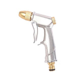 2Pcs High Pressure Water Spray Handle Nozzle Brass Garden Hose Pipe Lawn Car Wash - Front View