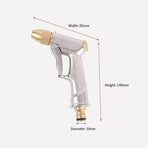 2Pcs High Pressure Water Spray Handle Nozzle Brass Garden Hose Pipe Lawn Car Wash