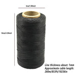 260m 150D Leather Sewing Waxed Thread Hand Stitching Craft Repair Cords 4Colours - Brown