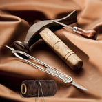 260m 150D Leather Sewing Waxed Thread Hand Stitching Craft Repair Cords 4Colours - Brown
