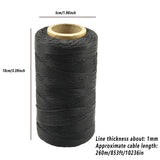 260m 150D Leather Sewing Waxed Thread Hand Stitching Craft Repair Cords 4Colours - Brown - Side View