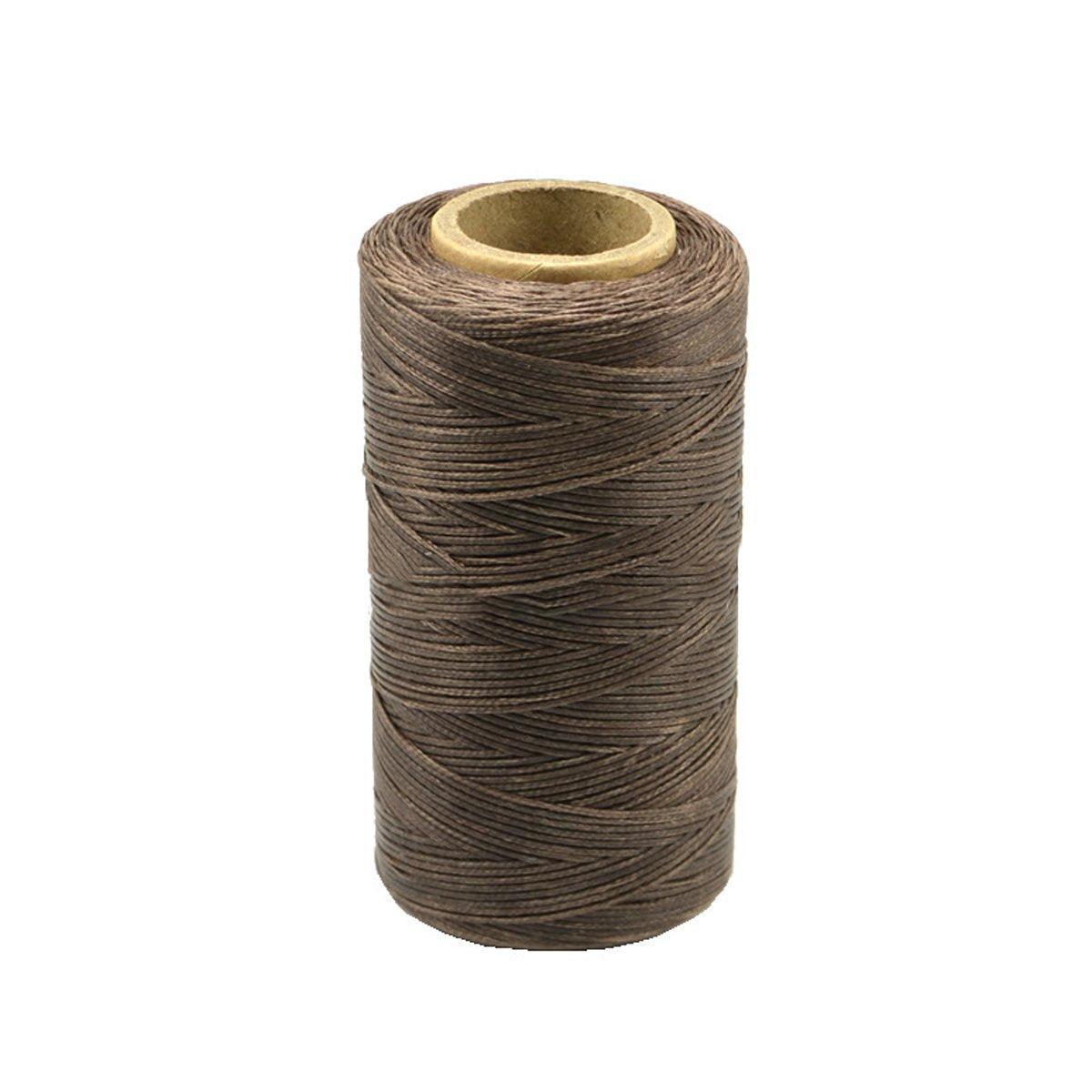 260m 150D Leather Sewing Waxed Thread Hand Stitching Craft Repair Cords 4Colours - Brown
