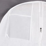 White Extra Large Wedding Dress Bridal Gown Garment Breathable Cover Storage Bag - Rear View