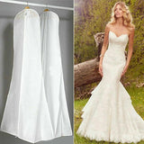 White Extra Large Wedding Dress Bridal Gown Garment Breathable Cover Storage Bag - Extra Image