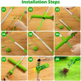Weed Puller Garden Golves Claws Weeder Twister Twist Pull Lawn Root Remover Tool - 45-Degree Angle