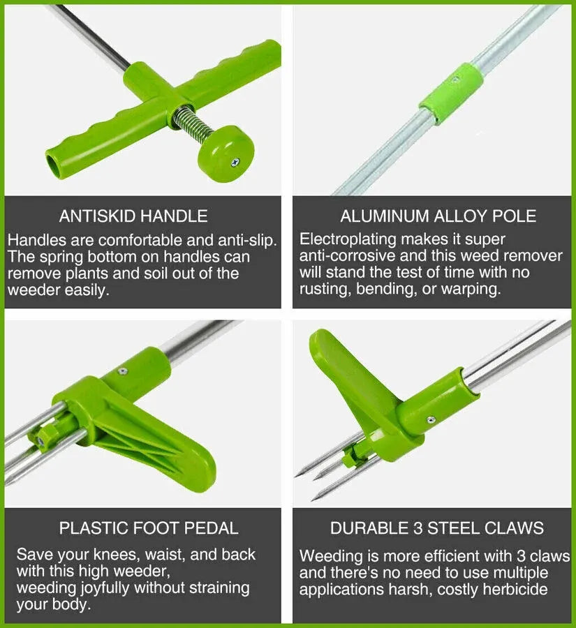 Weed Puller Garden Golves Claws Weeder Twister Twist Pull Lawn Root Remover Tool