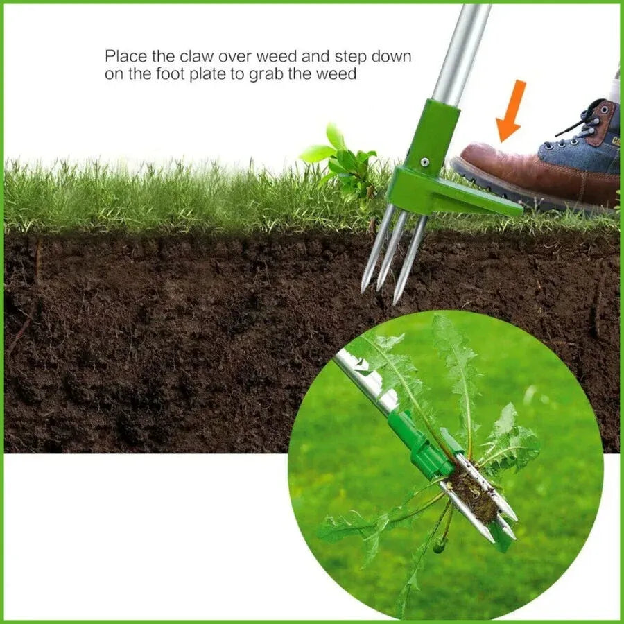 Weed Puller Garden Golves Claws Weeder Twister Twist Pull Lawn Root Remover Tool