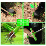 Weed Puller Garden Golves Claws Weeder Twister Twist Pull Lawn Root Remover Tool - Top-Down View