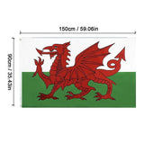 Large Wales Welsh Flag Heavy Duty Outdoor 90 X 150 CM - 3ft x 5ft