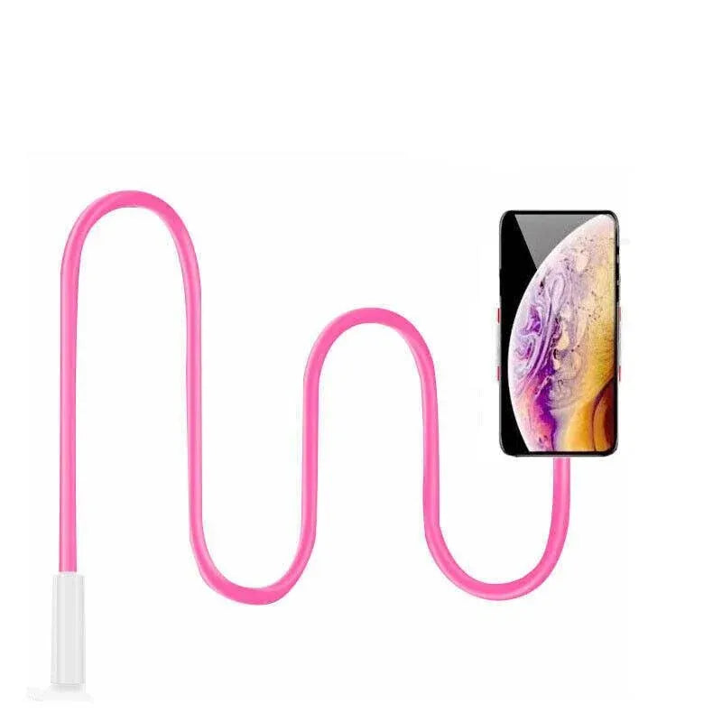 Adjustable Flexible Phone Tablet Holder with Clamp for Bed Desk Mount Use - White