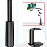 Adjustable Flexible Phone Tablet Holder with Clamp for Bed Desk Mount Use - White - Extra Image