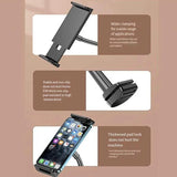 Adjustable Flexible Phone Tablet Holder with Clamp for Bed Desk Mount Use - White - Extra Image
