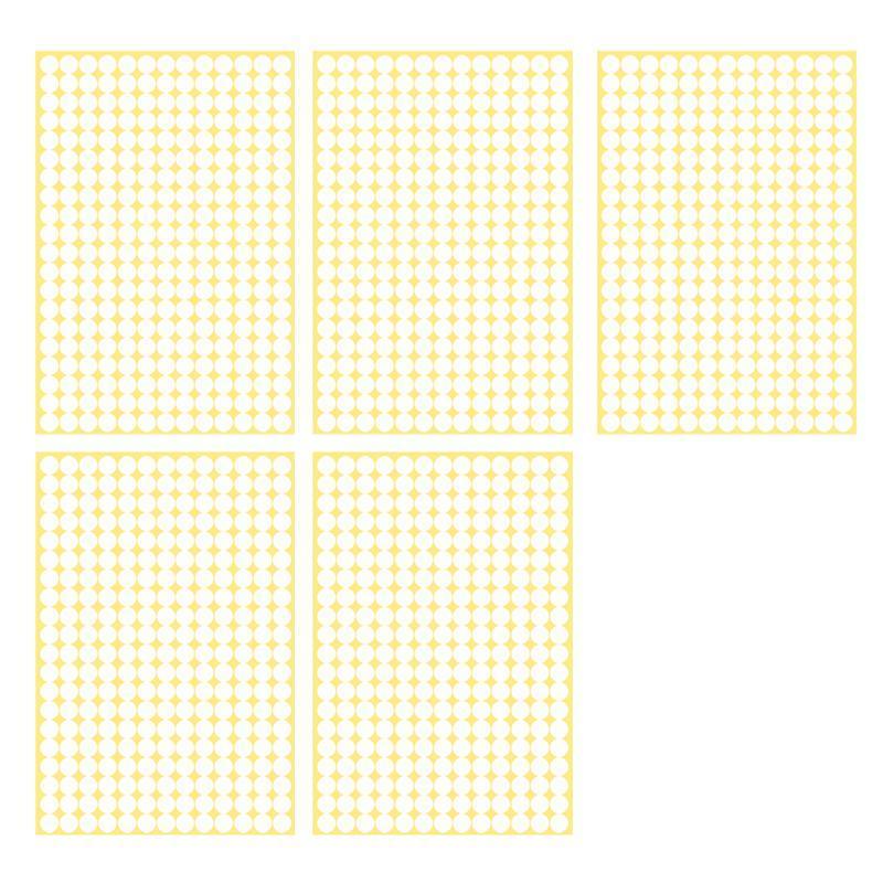 8/13/25/50mm Colour Sticker Dots Adhesive Round Labels Circular Scrapbooking White - 100mm*2 Dots