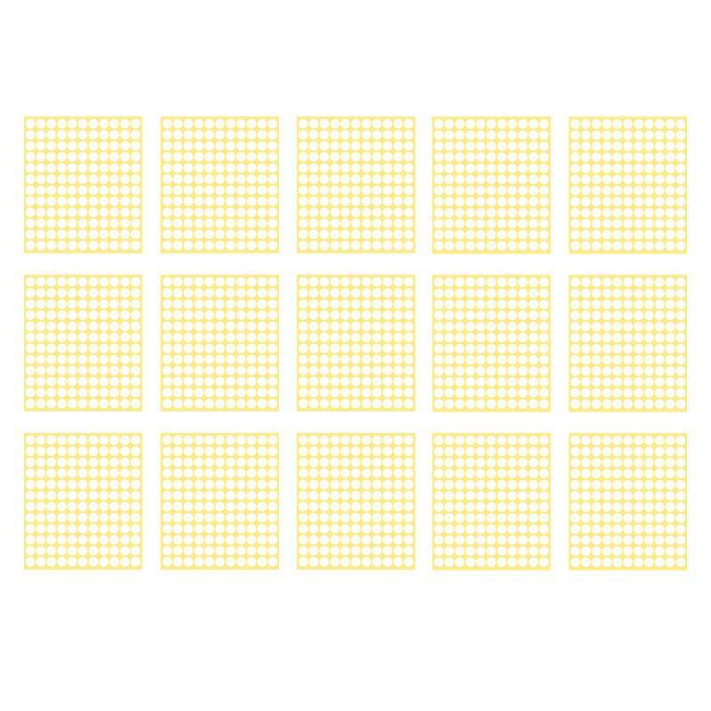 8/13/25/50mm Colour Sticker Dots Adhesive Round Labels Circular Scrapbooking White - 100mm*2 Dots