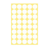 8/13/25/50mm Colour Sticker Dots Adhesive Round Labels Circular Scrapbooking White - 100mm*2 Dots - Extra Image