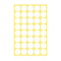 8/13/25/50mm Colour Sticker Dots Adhesive Round Labels Circular Scrapbooking White - 25mm 40 Dots - 1 Sheet