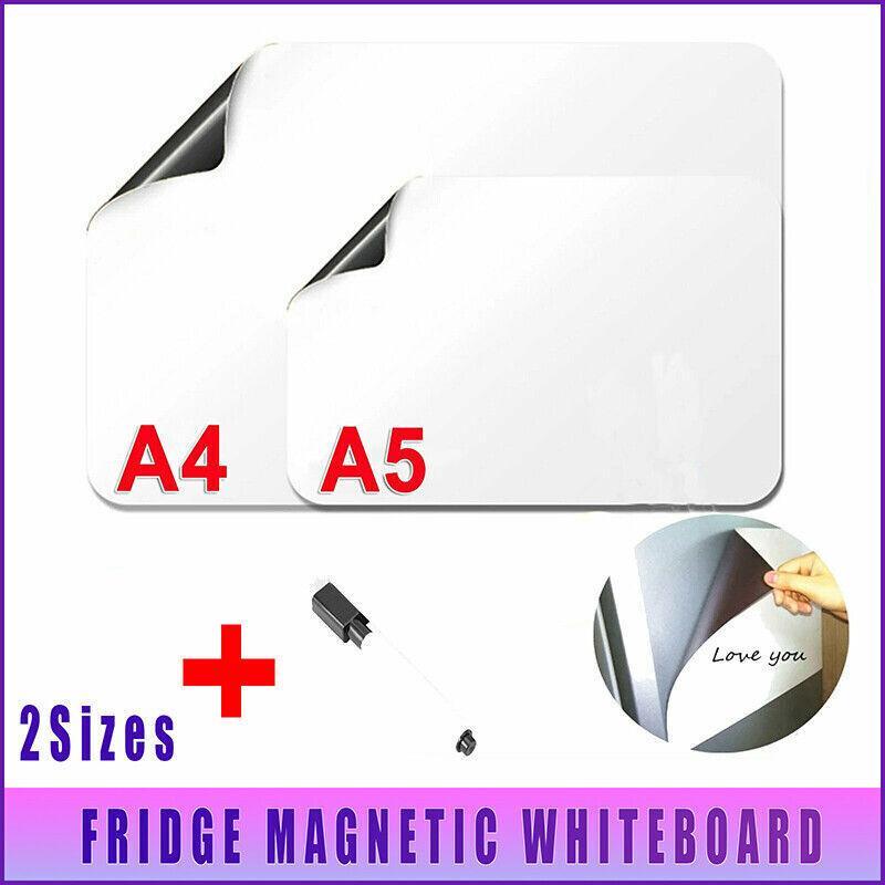 Whiteboard for Fridge A4 A5 with Marker Pen Memo and Reminder Use - A5 1PCS+1PCS Maker