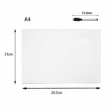 Whiteboard for Fridge A4 A5 with Marker Pen Memo and Reminder Use - A5 1PCS+1PCS Maker