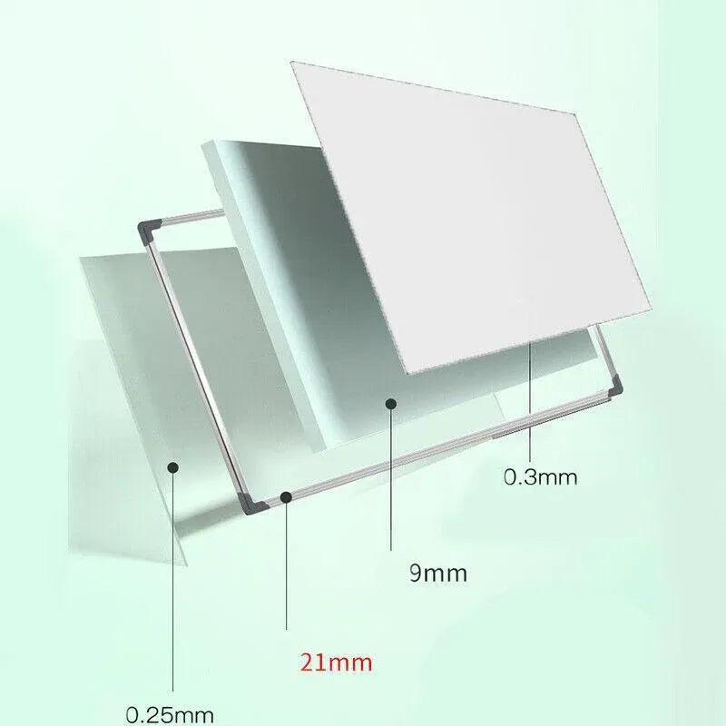 Portable Magnetic Home And Office Board Whiteboard 4 Sizes Marker Eraser Button - Whiteboard Accessories