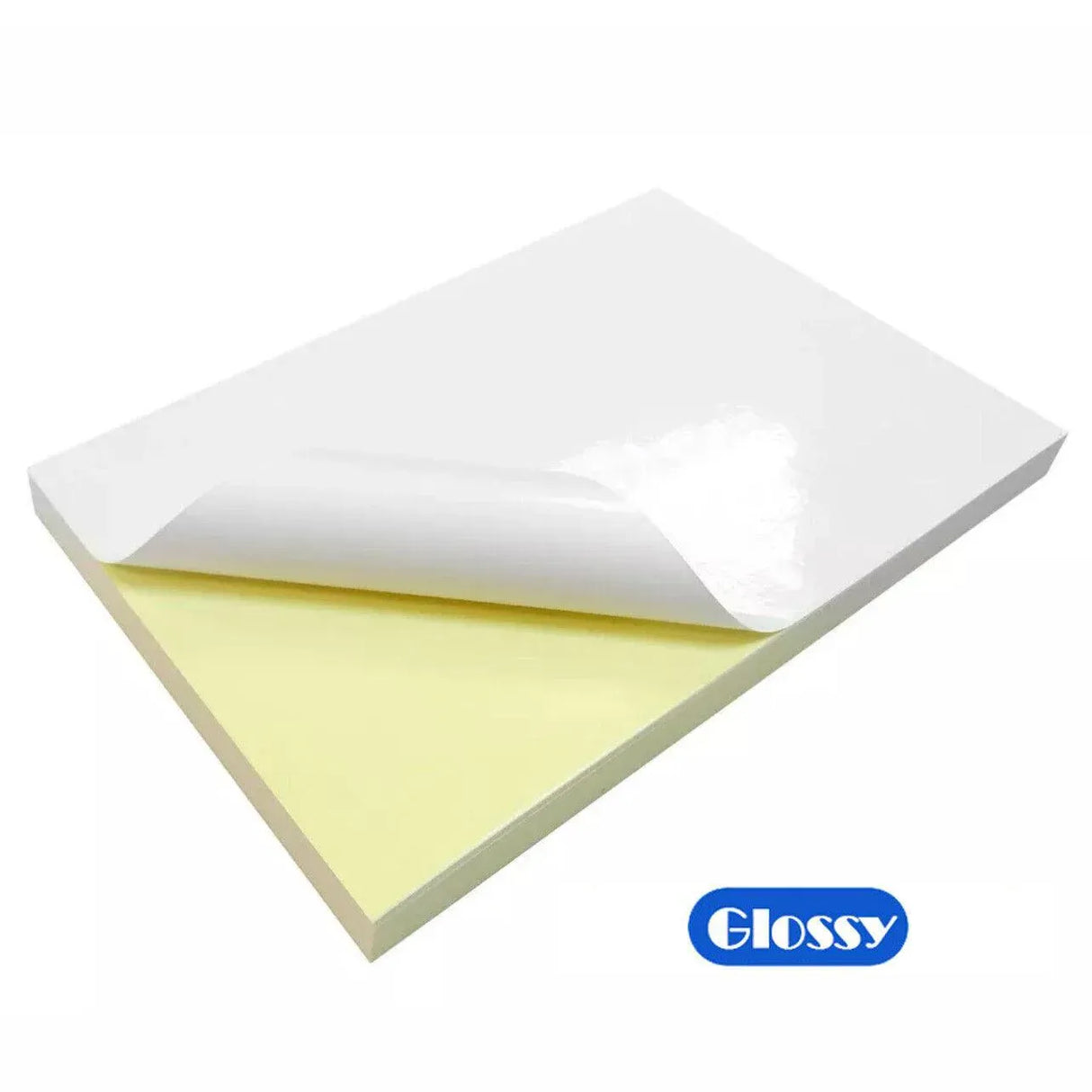 A4 Self Adhesive Sticker Paper Sheet Label Laser Inkjet Print Mailing Address - White Glossy 2x1 *20 PCS