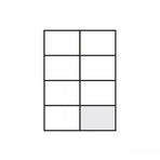 A4 Self Adhesive Sticker Paper Sheet Label Laser Inkjet Print Mailing Address - White Matte 2x4 *20 PCS