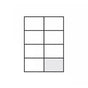 A4 Self Adhesive Sticker Paper Sheet Label Laser Inkjet Print Mailing Address - White Matte 2x4 *20 PCS